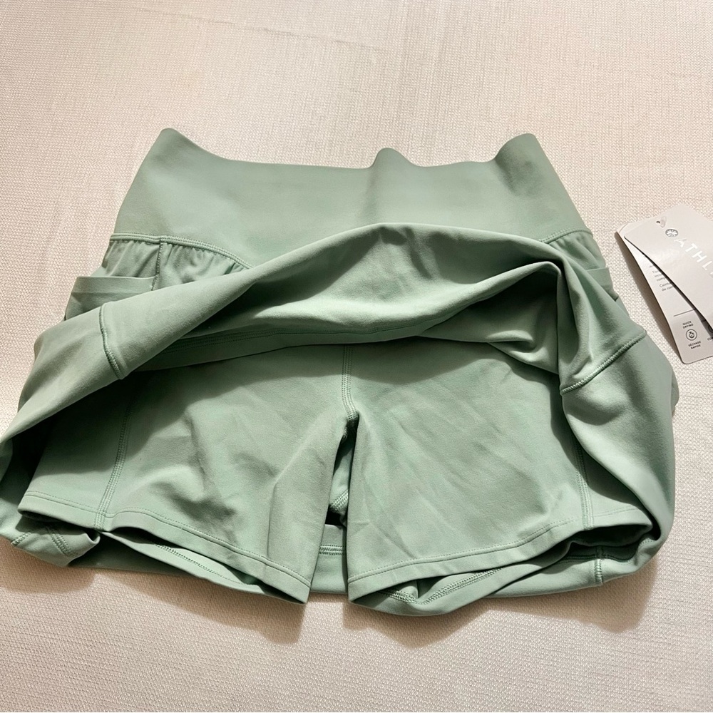 Athleta NWT S Salutation Stash Pocket 14.5” Skort Lagoon (Mint Green) - Picture 6 of 12
